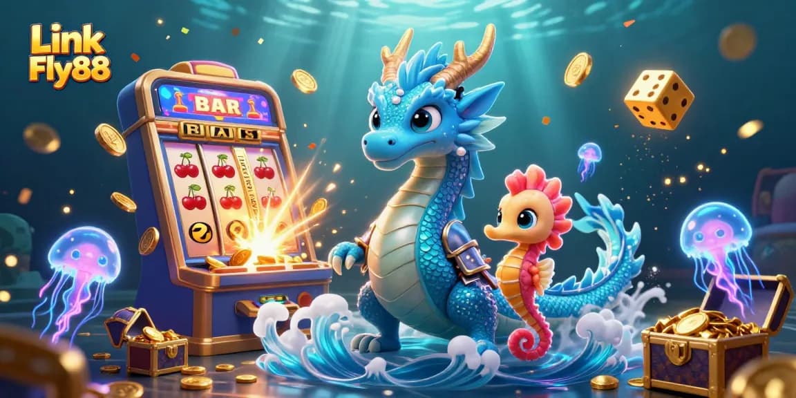 Engage with thrilling games at Link Fly88 featuring captivating dragon and jellyfish visuals.