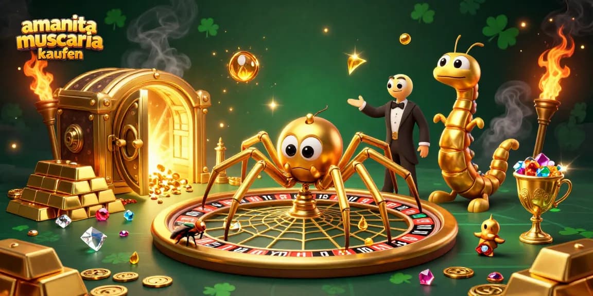 Exciting amanita muscaria kaufen action with roulette elements and vibrant gambling atmosphere.