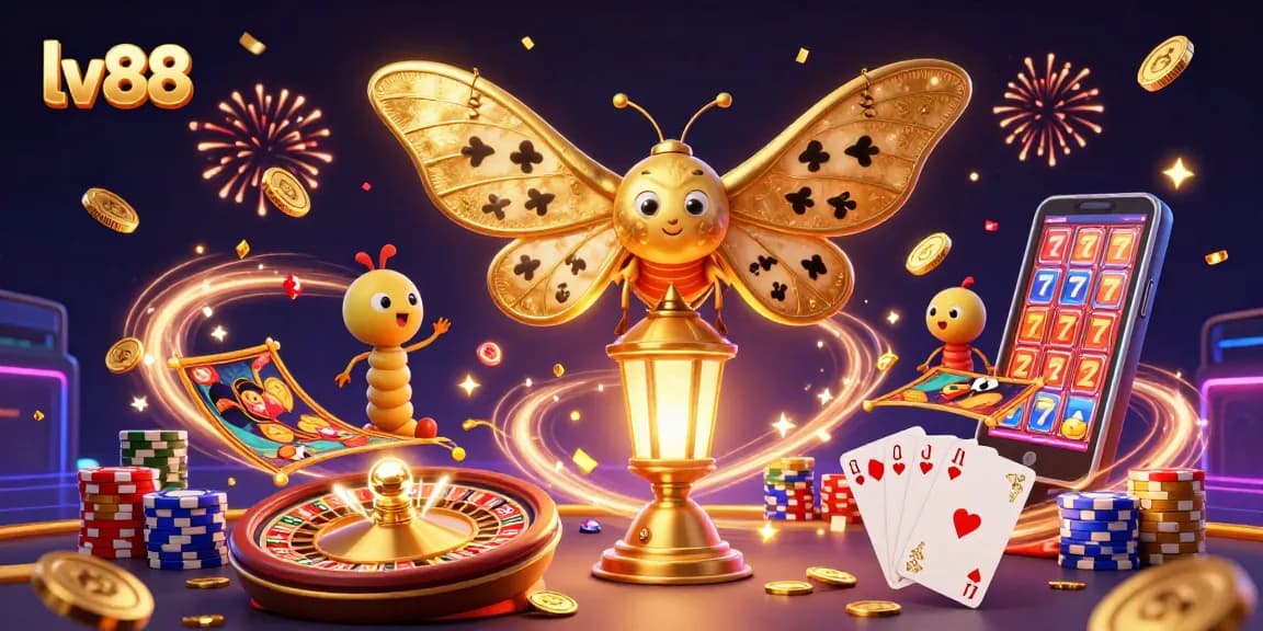 Engage in thrilling gameplay at lv88 with dazzling casino scenes and vibrant characters.