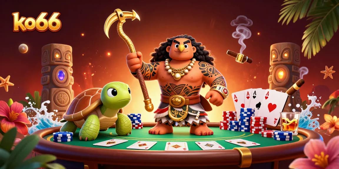 Experience thrilling gaming action at ko66 with vibrant casino elements and characters.