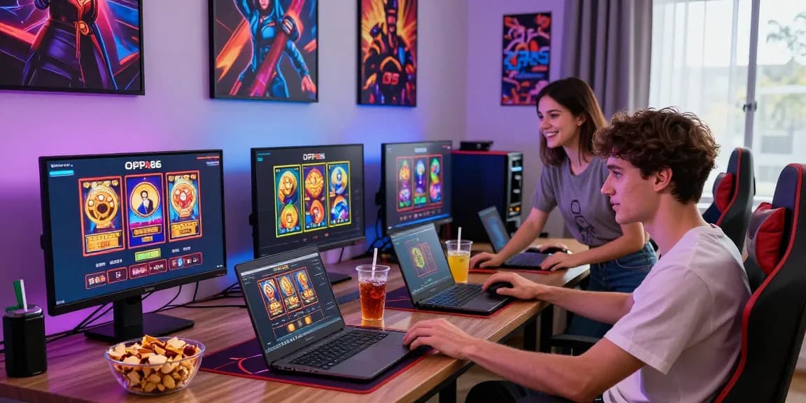 Engaging online gaming experience with OPPA86 slots and lively atmosphere.