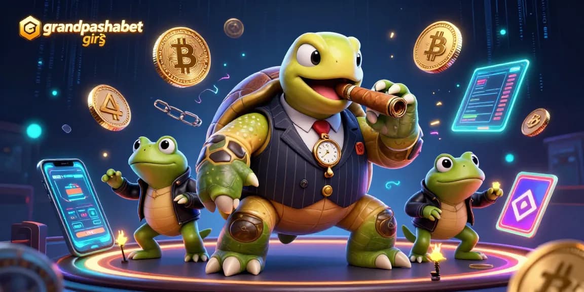 Experience grandpashabet giriş with a vibrant casino scene illustrating eager players and prize elements.