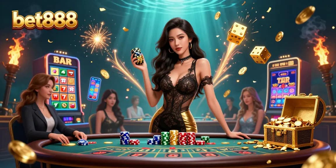 Bet888 offers high-stakes excitement with exclusive casino scenes, featuring glamorous baccarat action and jackpots.
