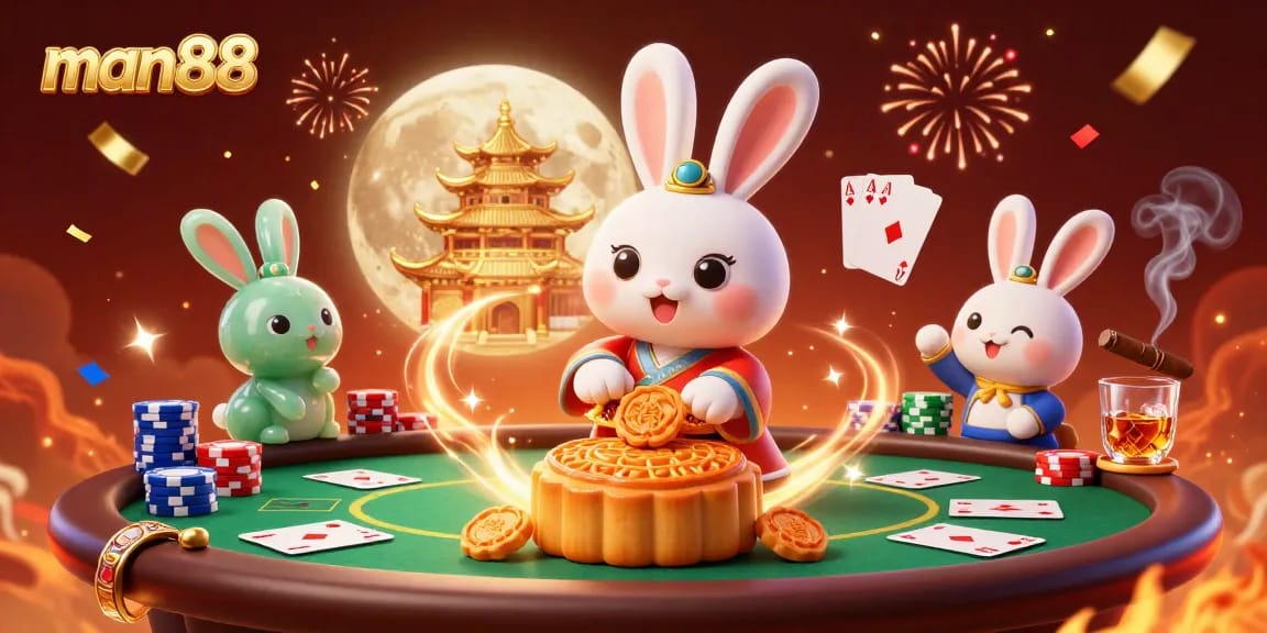 Join exciting poker action with man88, featuring vibrant characters and casino elements.