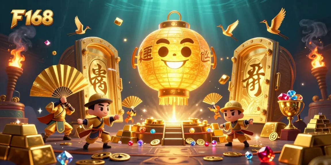 Experience the exciting world of F 168 and unlock treasures with thrilling games