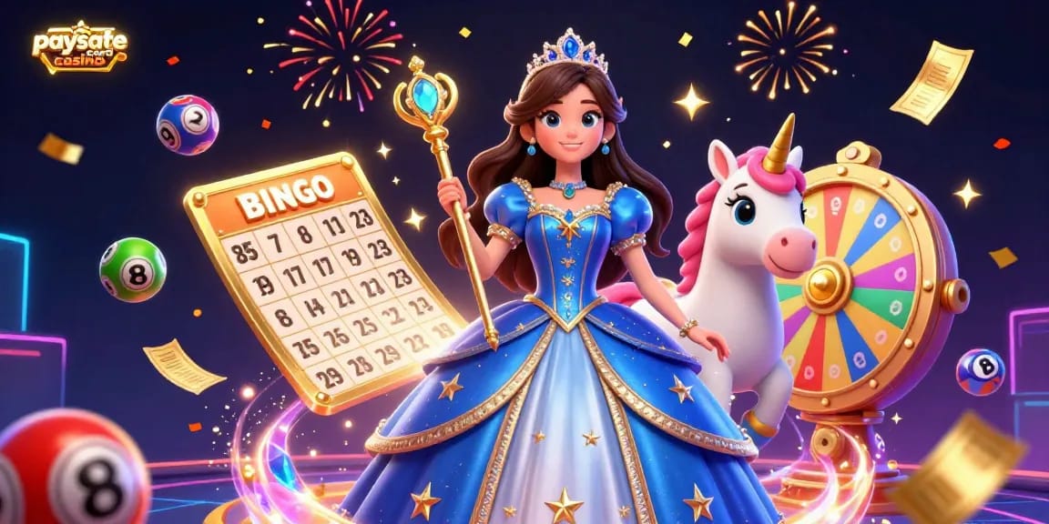 Tauchen Sie ein in aufregendes Spielen in einem Paysafe Card Casino mit einer lebhaften 3D-Illustration, die bezaubernde Charaktere und farbenfrohe Elemente zeigt.