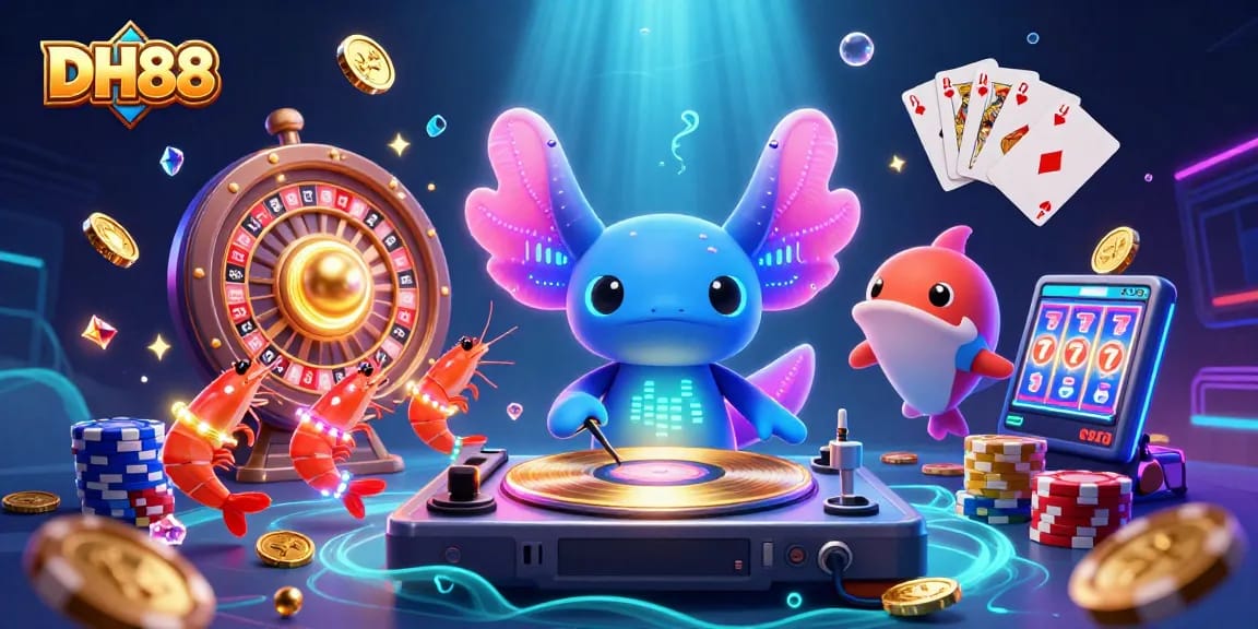 Experience dynamic gaming excitement at DH88 with vibrant characters and rich casino elements.