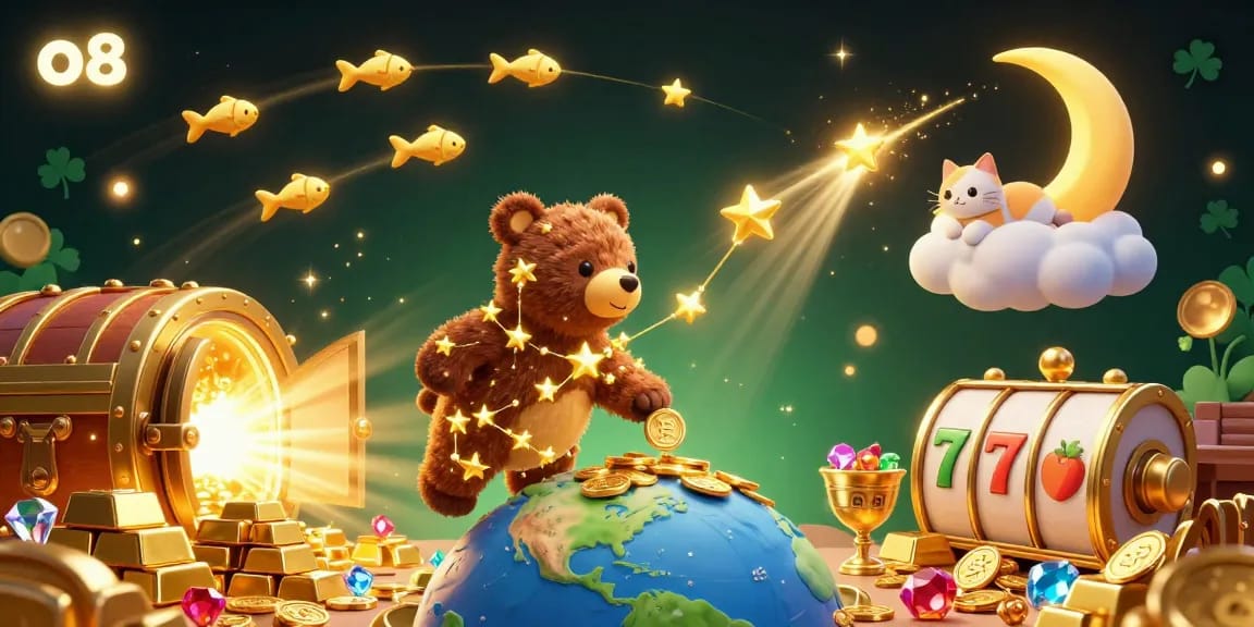 Spin the wheel of fortune with o8, as golden treasures and vibrant games come alive!