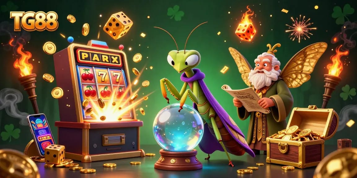 Experience TG88's thrilling casino adventure with a mystical atmosphere of fortune and luck.