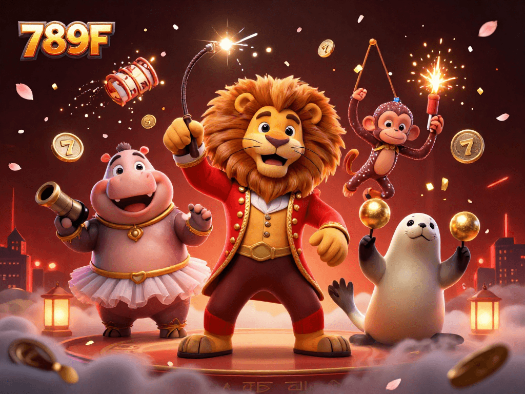 Experience thrilling slots and jackpots with the vibrant scene of 789F casino action.