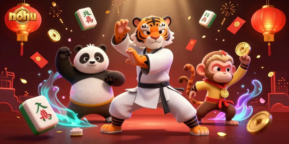 Nohu captures thrilling casino action with vibrant characters and dynamic gaming elements.