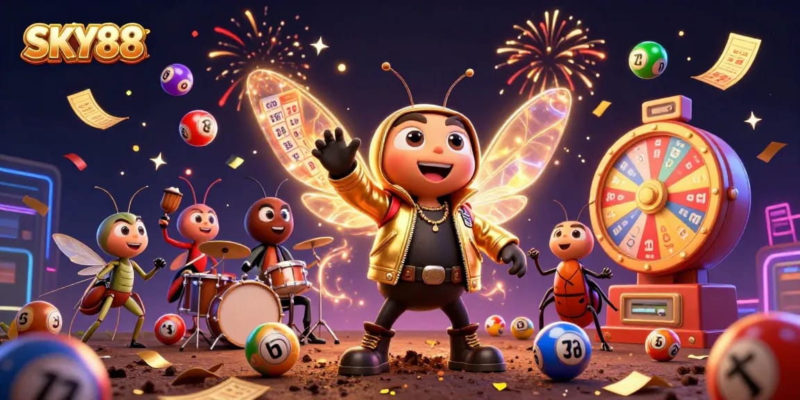 Engage with exciting lottery dynamics at SKY88 featuring colorful balls and vibrant prizes.