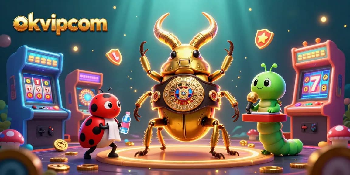 Engage with gaming fun at okvipcom through colorful characters and dynamic casino elements.