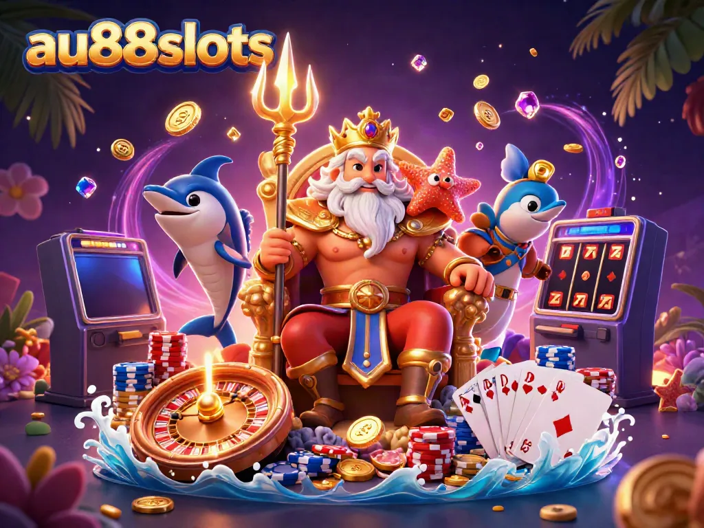 Experience the excitement at au88slots with dynamic casino elements and vibrant characters.