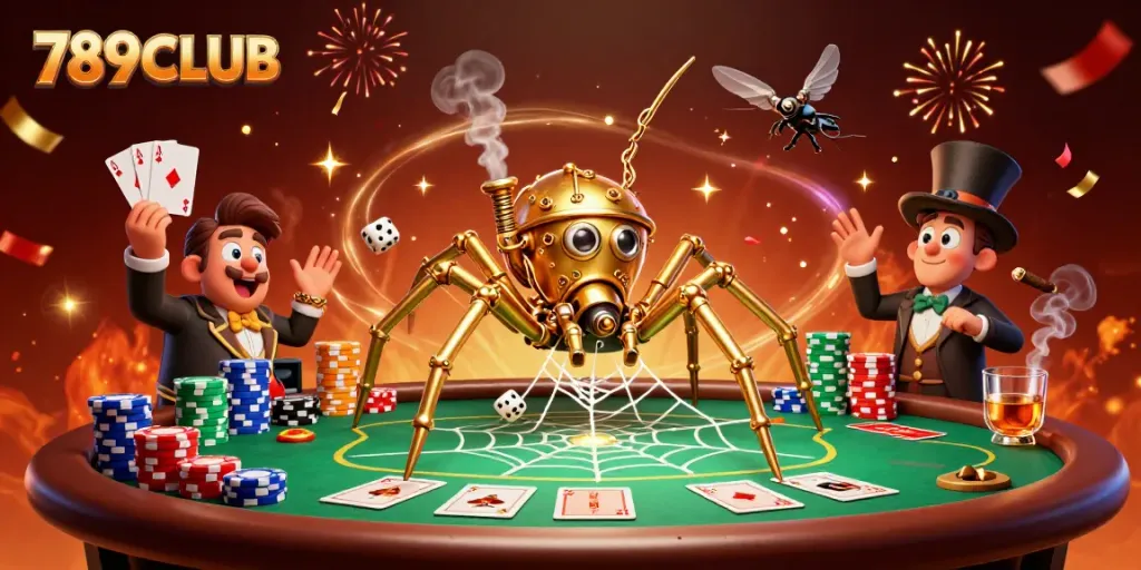 Catch thrilling moments at 789CLUB with an ultra-detailed 3D scene of gaming excitement.