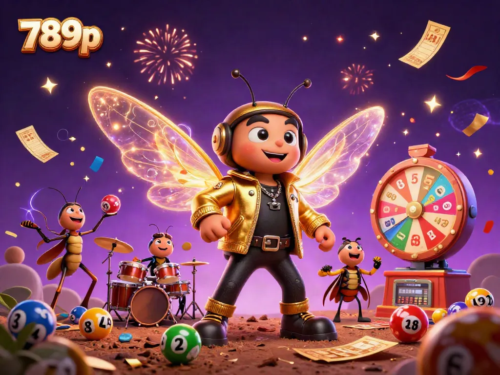 Experience the excitement of 789p with vibrant lottery elements and dynamic casino characters in action.