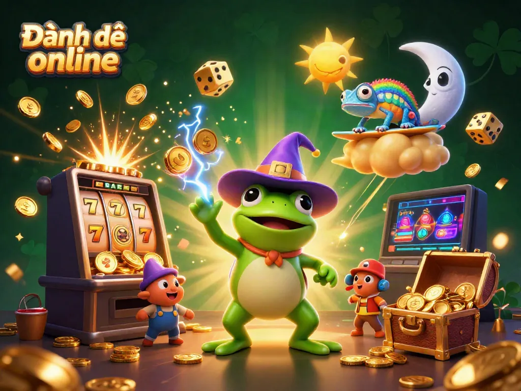 Experience thrilling Đánh đề online with vibrant characters and dynamic casino elements.