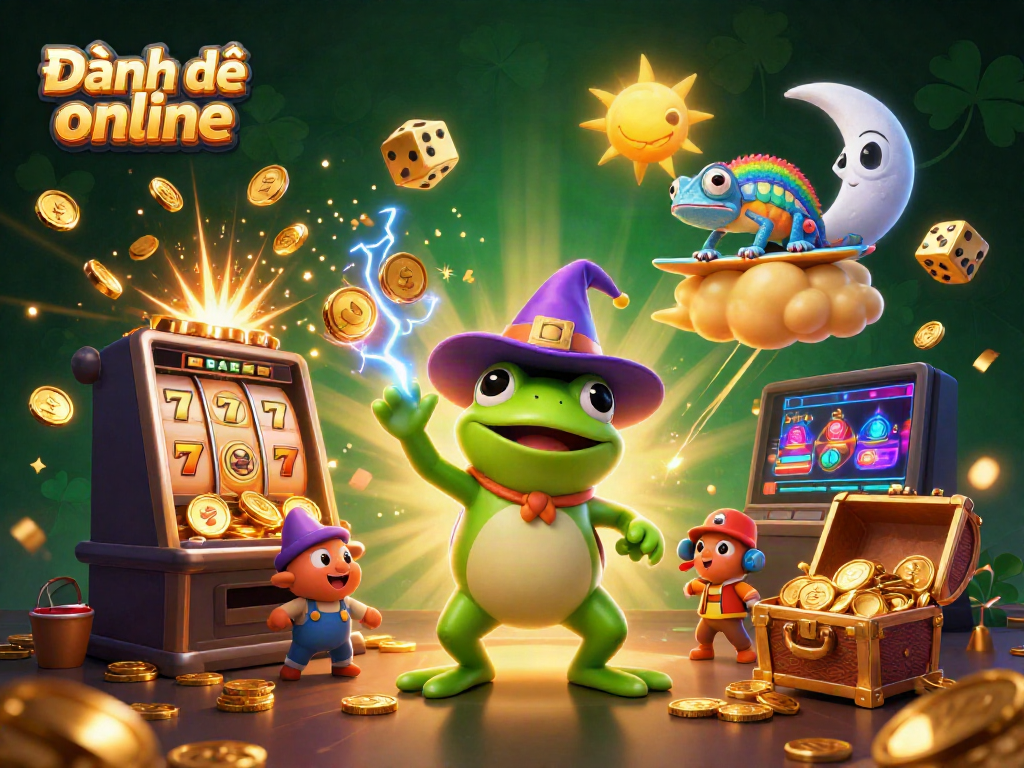 Experience thrilling Đánh đề online with vibrant characters and dynamic casino elements.