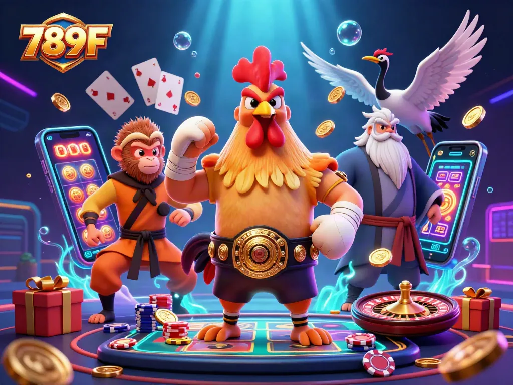 Engage in exciting gaming at 789F with colorful slot games featuring vibrant characters and dynamic elements.