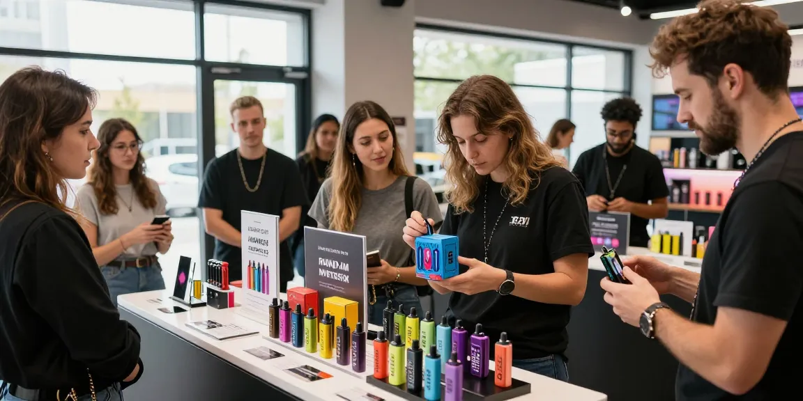 Vape-Kunden und RandM Vapes im modernen Geschäft von randmsmoke.net