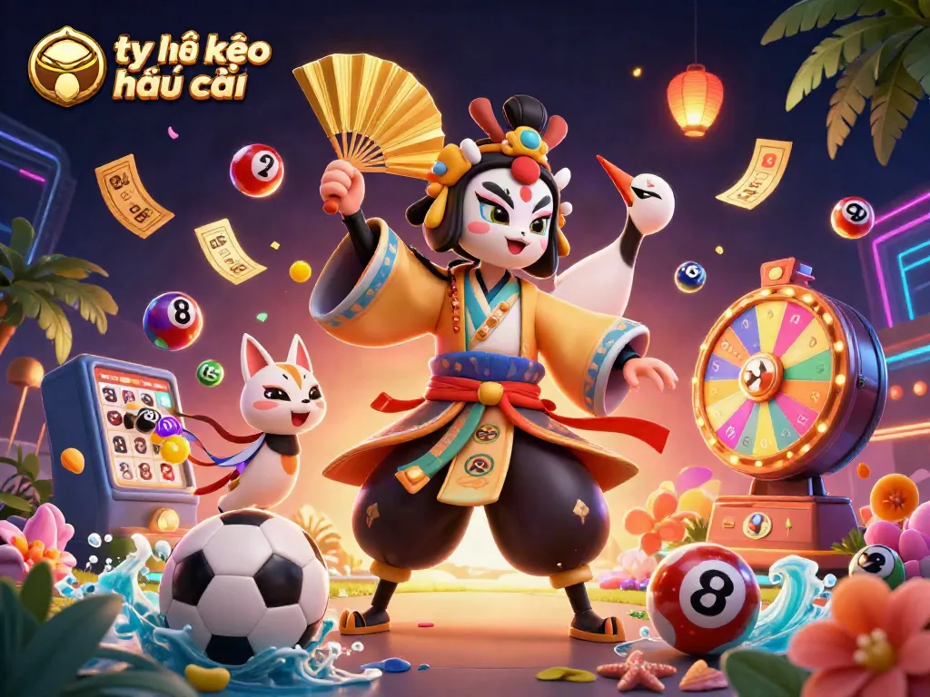 Experience the thrilling tỷ lệ kèo nhà cái with exciting sports betting elements in a vibrant, dynamic illustration.