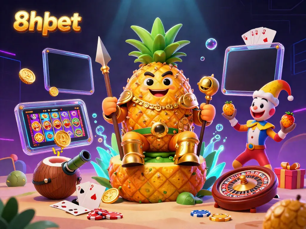 Engage in thrilling games at 8xbet's animated casino with vibrant characters and dynamic elements.