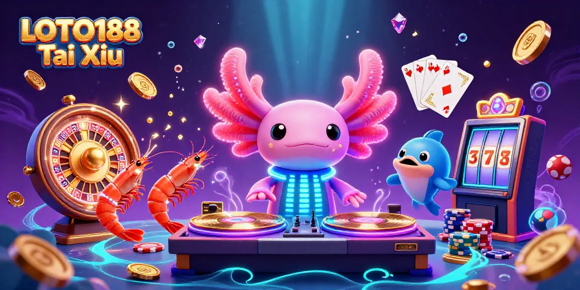 Engage with LOTO188 Tai Xiu through exciting underwater casino games and vibrant characters in action.