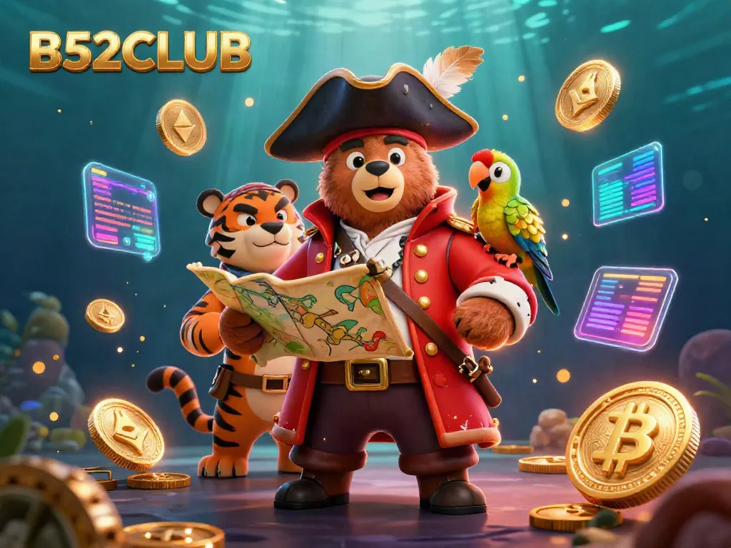 Catch thrilling wins at B52CLUB with an exciting 3D pirate-themed gaming adventure.