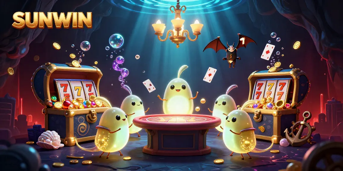 Experience immersive slot gaming with SUNWIN’s vibrant glowworm casino atmosphere illuminated by unique characters.