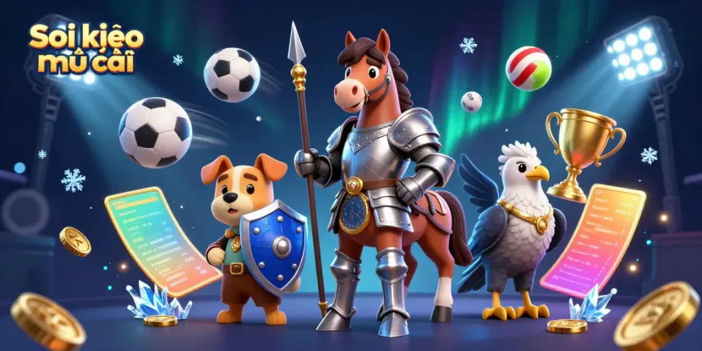 Engage with the excitement of Soi kèo nhà cái in this vibrant digital scene filled with dynamic sports betting elements.