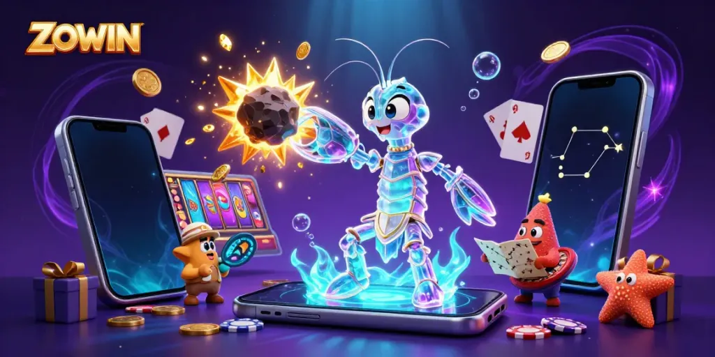 ZOWIN offers thrilling casino action with galactic samurai and vibrant game elements.