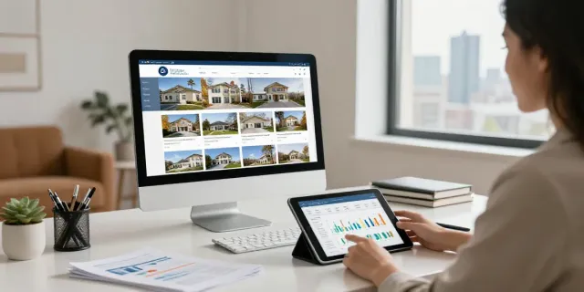 Immobilien Magdeburg: Moderner Immobilienmakler mit digitaler Plattform und Qualitätsdienstleistungen.