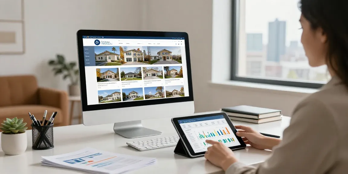 Immobilien Magdeburg: Moderner Immobilienmakler mit digitaler Plattform und Qualitätsdienstleistungen.