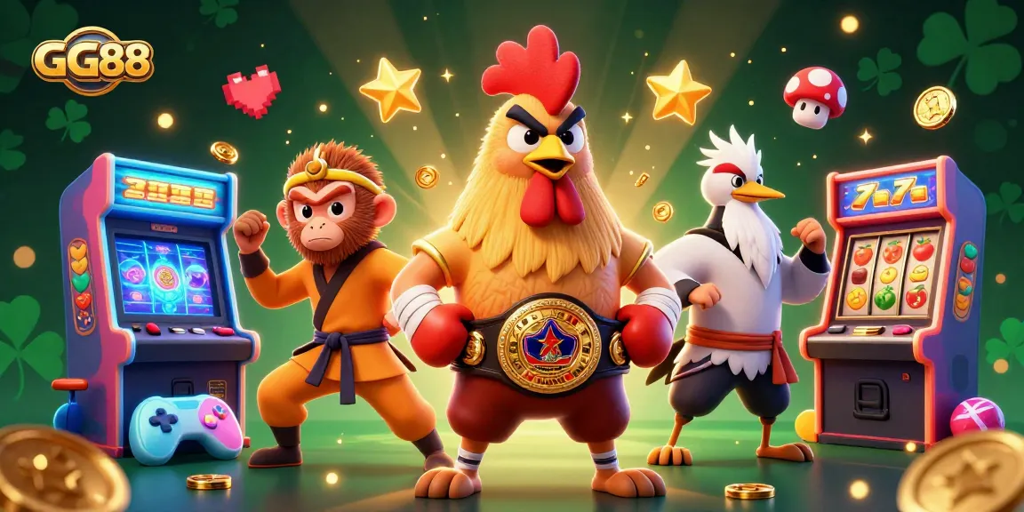 Engage in GG88 gaming with vibrant characters, dazzling casino elements, and dynamic visuals.