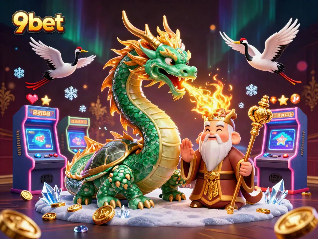 Experience excitement at 9bet with a thrilling 3D dragon and dynamic casino elements.