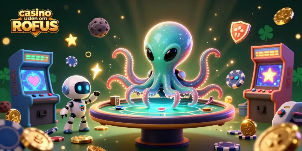 Experience thrilling gameplay at casino uden om ROFUS with vibrant 3D alien action.