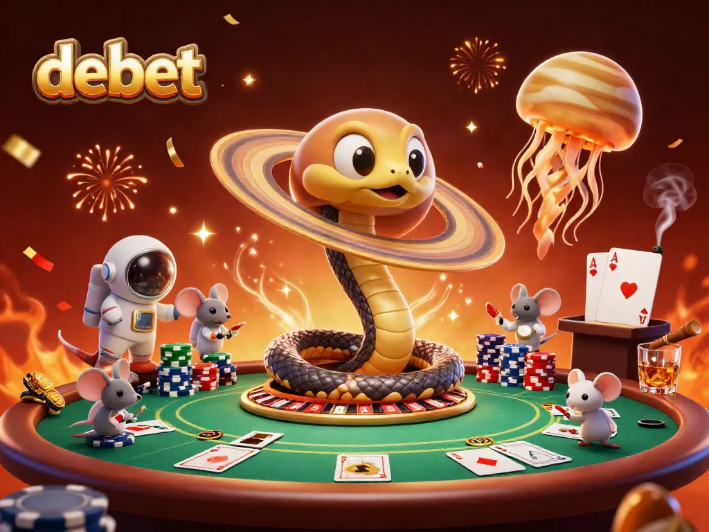Betting on the Saturn ring roulette wheel in a vibrant debet gaming scene.