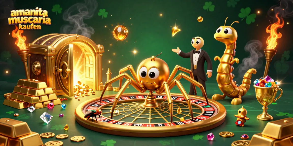 Exciting amanita muscaria kaufen action with roulette elements and vibrant gambling atmosphere.