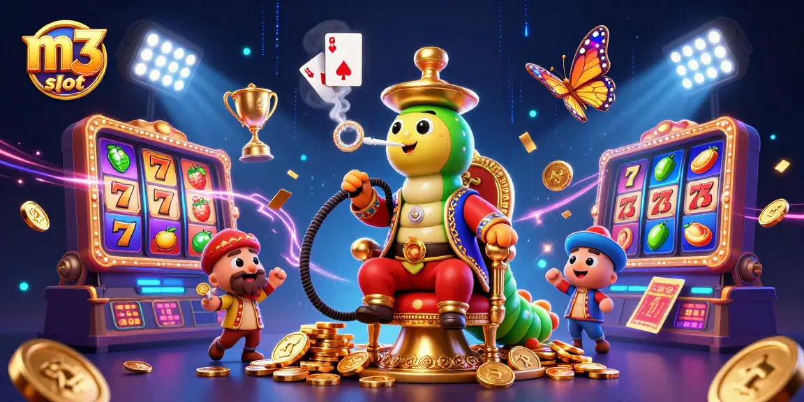 Experience the thrill of m3 slot with animated characters and vibrant gambling elements.