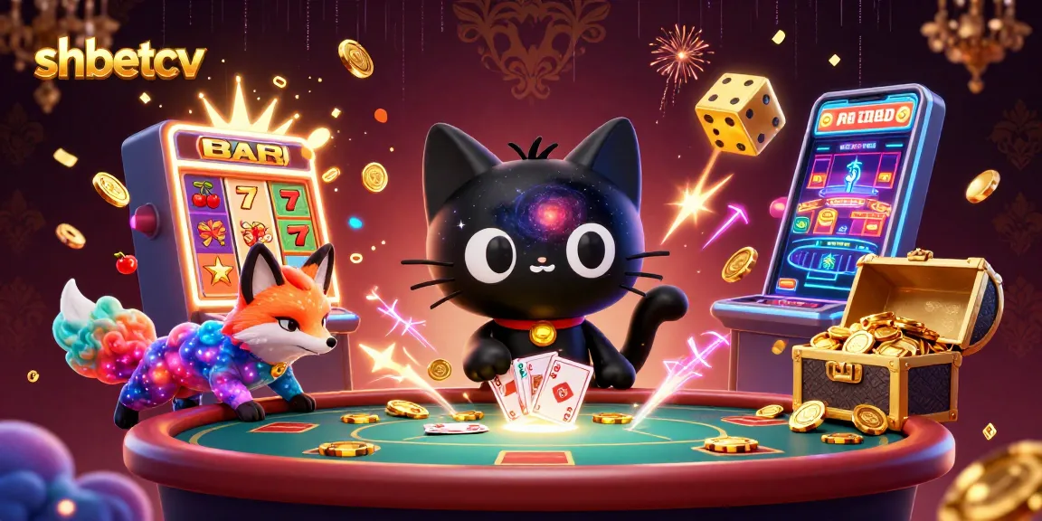 Experience shbetcv with a cosmic casino scene featuring unique 3D characters and vibrant jackpot elements.