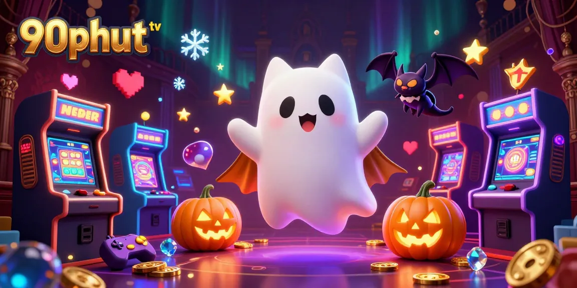Experience the excitement of 90phut tv with friendly characters and vibrant casino elements.