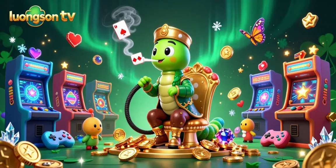 Experience thrilling betting action with luongson tv's dynamic gaming scene featuring vibrant characters and 3D casino elements.