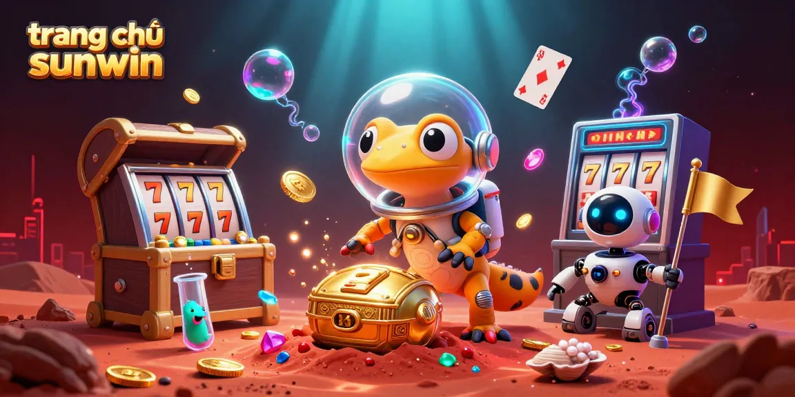 Experience excitement at trang chủ sunwin with a Martian gecko uncovering casino treasures.