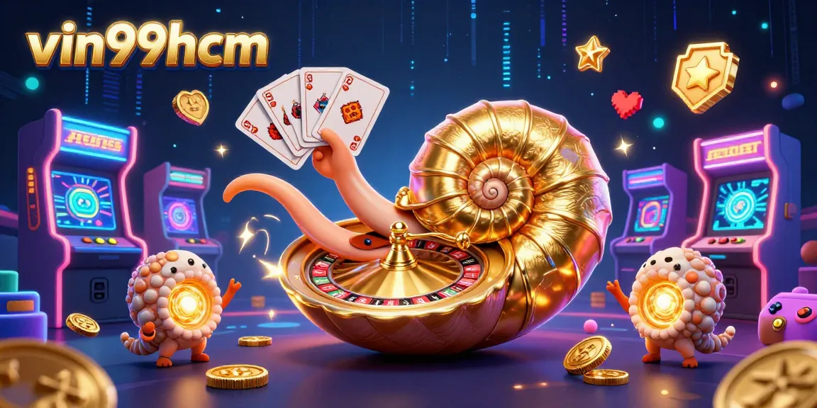 Experience exciting gameplay at vin99hcm with vibrant 3D elements and a giant nautilus roulette wheel.