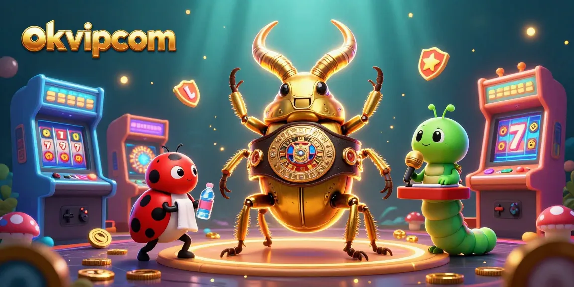 Engage with gaming fun at okvipcom through colorful characters and dynamic casino elements.