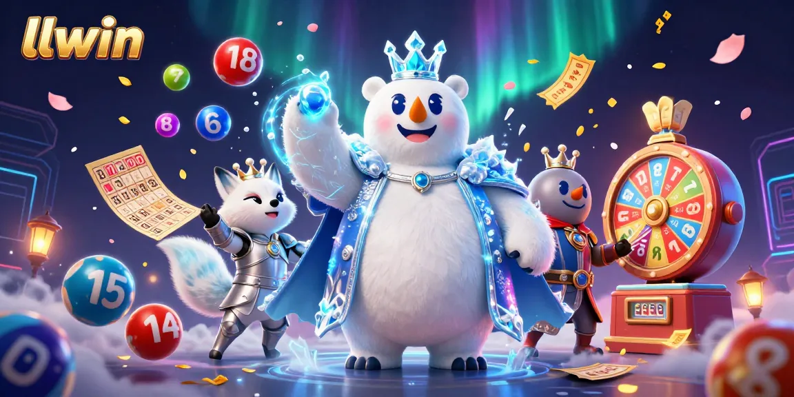 Experience winning moments with llwin in a vibrant lottery scene featuring dynamic elements.