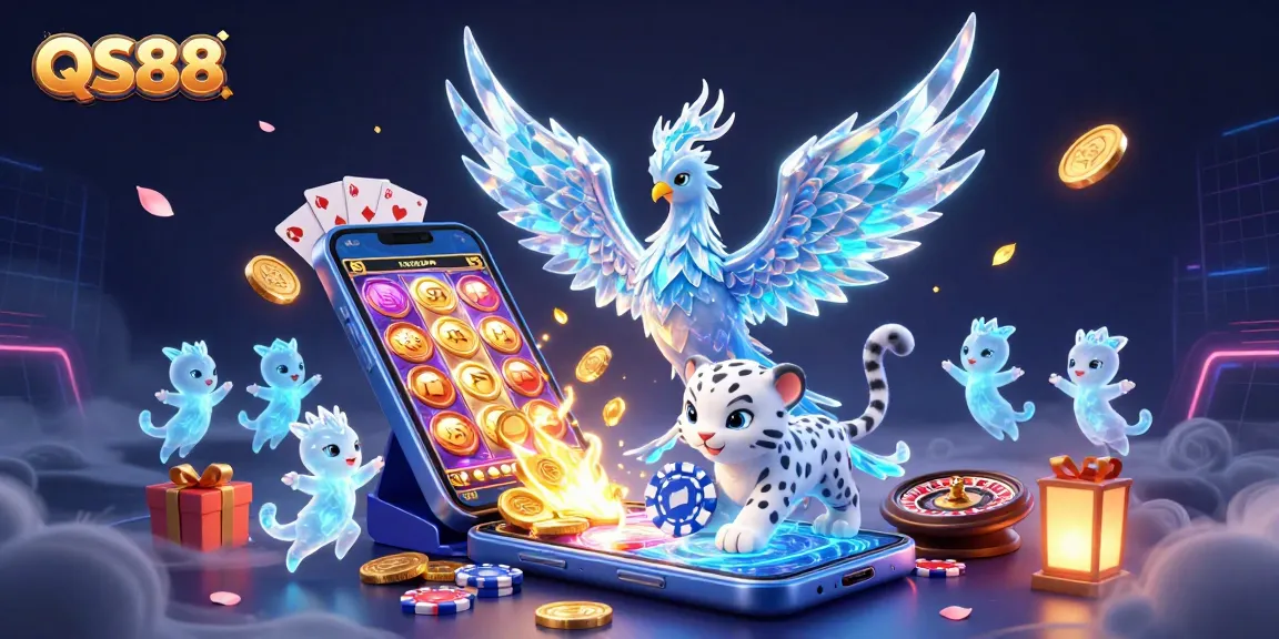 Experience the thrilling games at QS88 with captivating characters and dynamic casino elements!